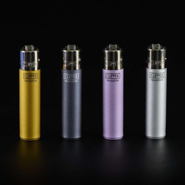 Mechero Clipper Classic Metallic Fluo