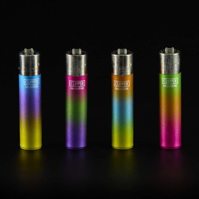 Mechero Clipper Classic Metallic Triple Gradient
