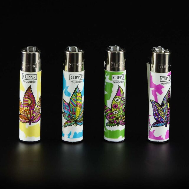 Mechero Clipper Classic Multicolor Leaves