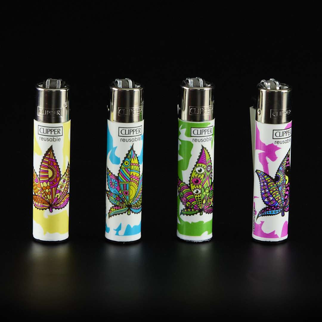 Mechero Clipper Classic Multicolor Leaves