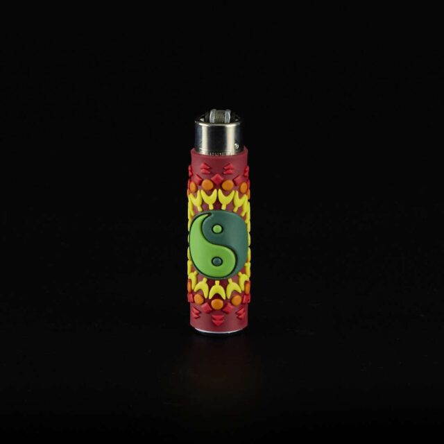 Mechero Clipper Classic con funda de PVC Yin y Yang