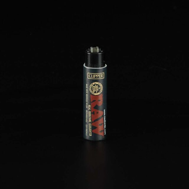 Mechero Clipper Classic con funda de corcho - Raw - Classic Negro