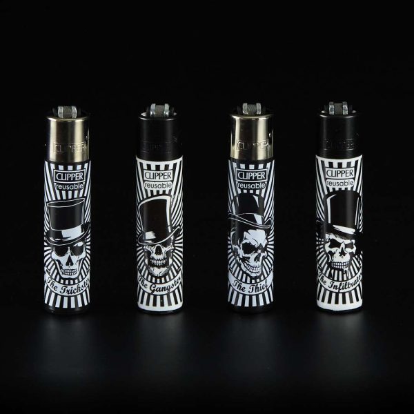 Mechero Clipper Classic Criminal Skull