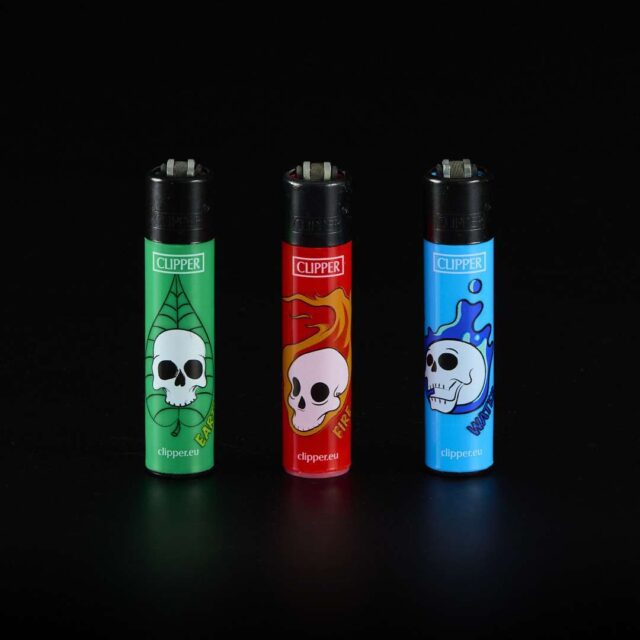 Mechero Clipper Classic Elements and Skull