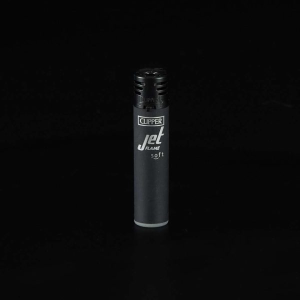 Mechero Clipper Jet Classic Soft Negro