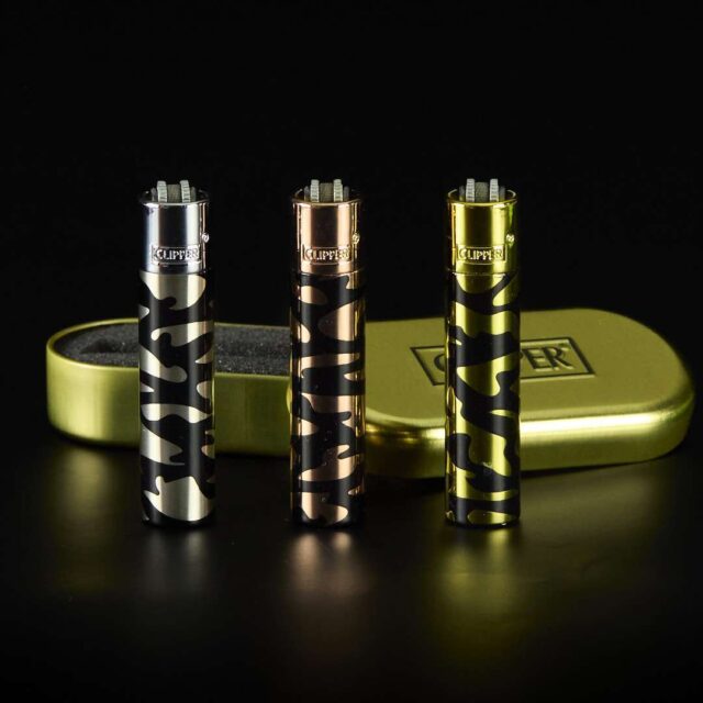 Mechero Clipper de metal Camuflaje