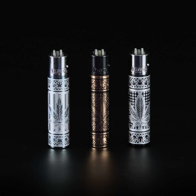 Mechero Clipper de metal Indian Weed
