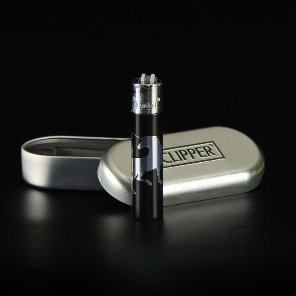 Mechero Clipper de metal Unicornio