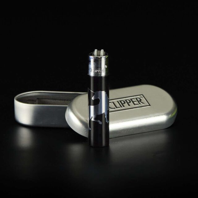 Mechero Clipper de metal Unicornio