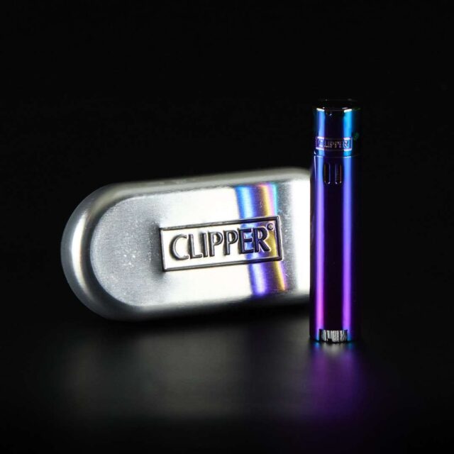 Mechero Clipper de metal electrónico Jet Flame soplete Tornasol
