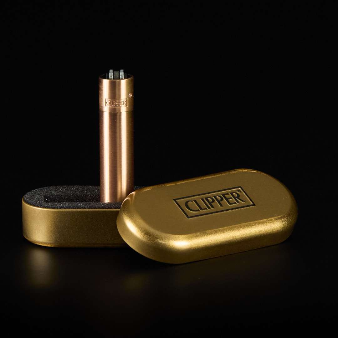 Mechero Clipper de metal Rose gold