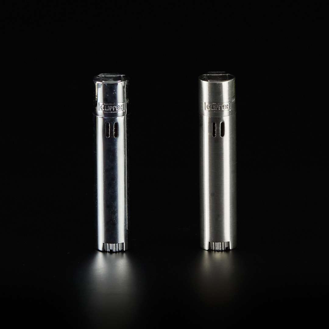 Mechero Clipper de metal electrónico Jet Flame soplete - Silver - Imagen 2