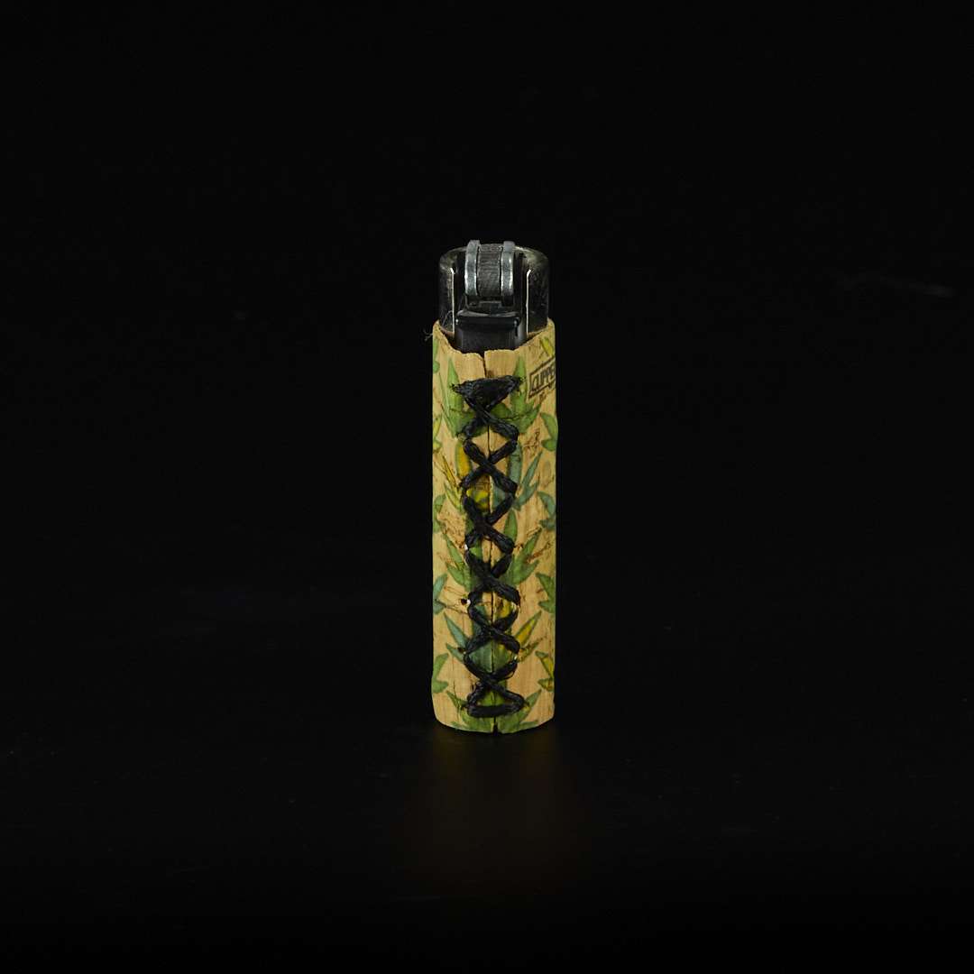 Mechero Clipper Classic con funda de corcho Hojas 1 - Imagen 2