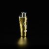 Mechero Clipper Classic con funda de PVC Hippie Brillante