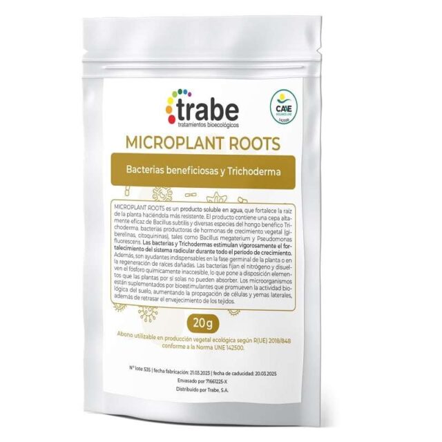 Microplant Roots de Trabe Bacterias beneficiosas