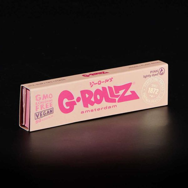 Papel + Boquillas + Poker Grollz King Size Rosa con Cierre Magnético