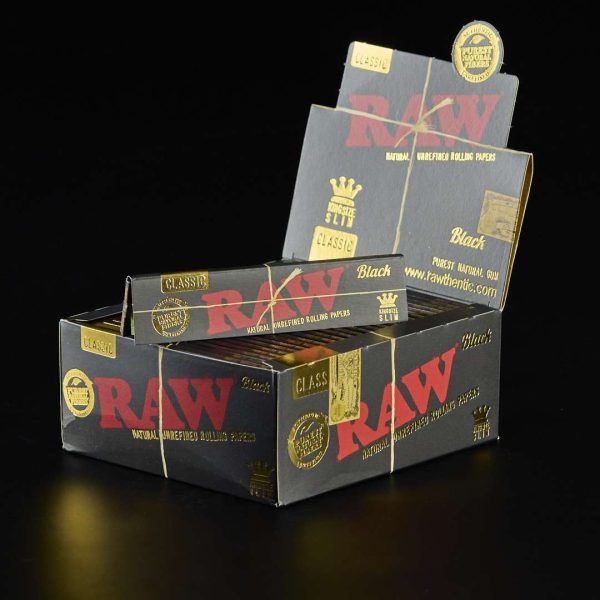 Papel Raw King Size Slim Black 50u.