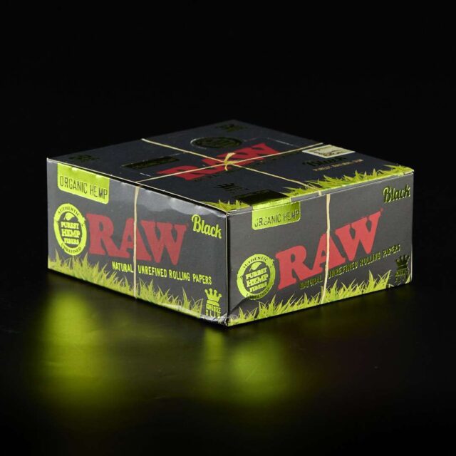 Papel Raw King Size Slim Black Orgánico 50u.