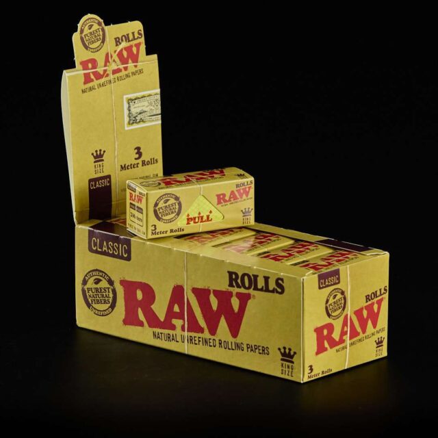 Papel Raw Rollo King Size - 3m - 12u.