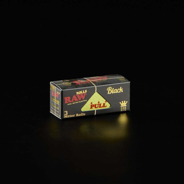 Papel Raw Rollo King Size Black 3m