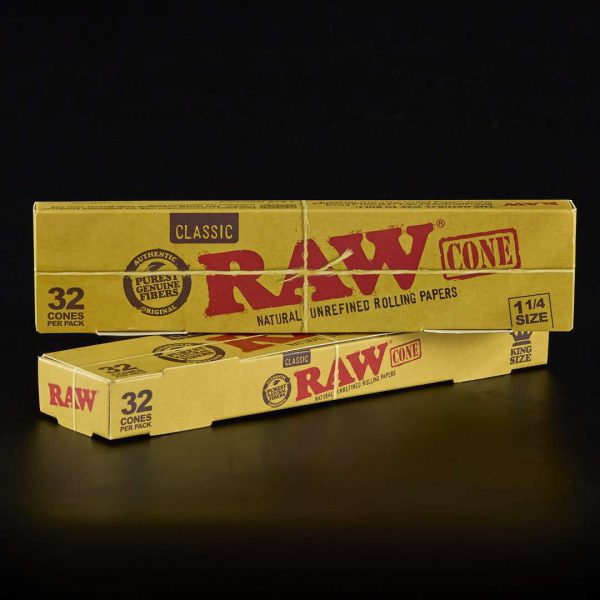 Papel Raw conos King Size Slim 32u.