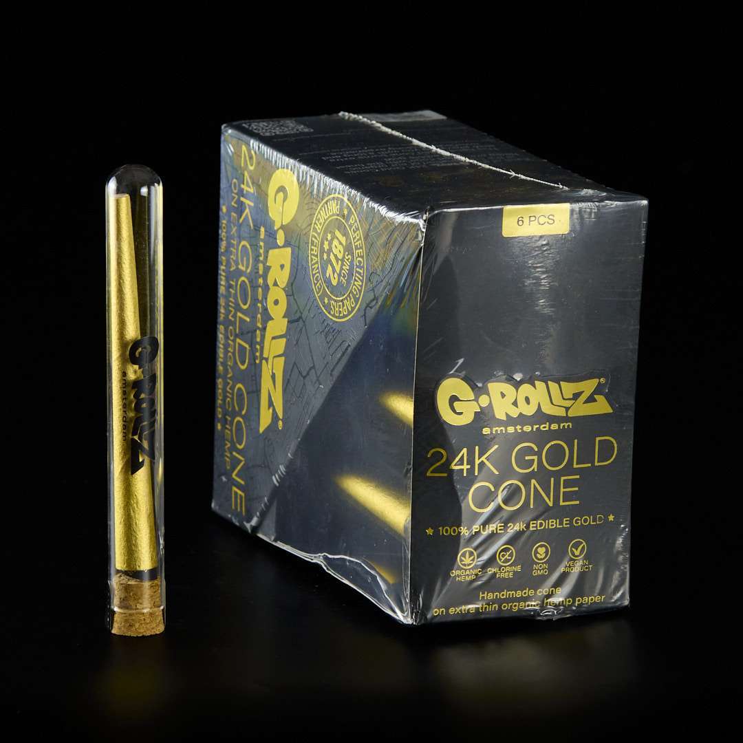 Papel de oro 24K Gold King Size de cáñamo orgánico