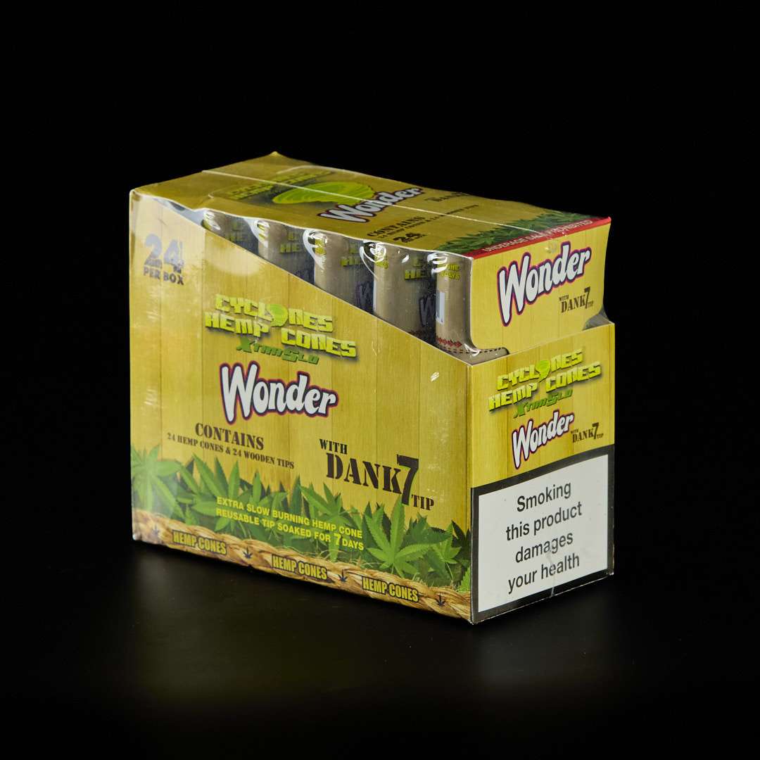 Papel de celulosa Cyclone Wonder con boquilla de madera (2u) 24u.