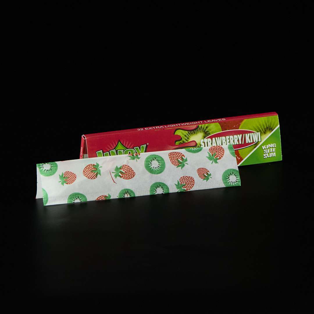 Papel de sabores King Size de Juicy Strawberry/Kiwi