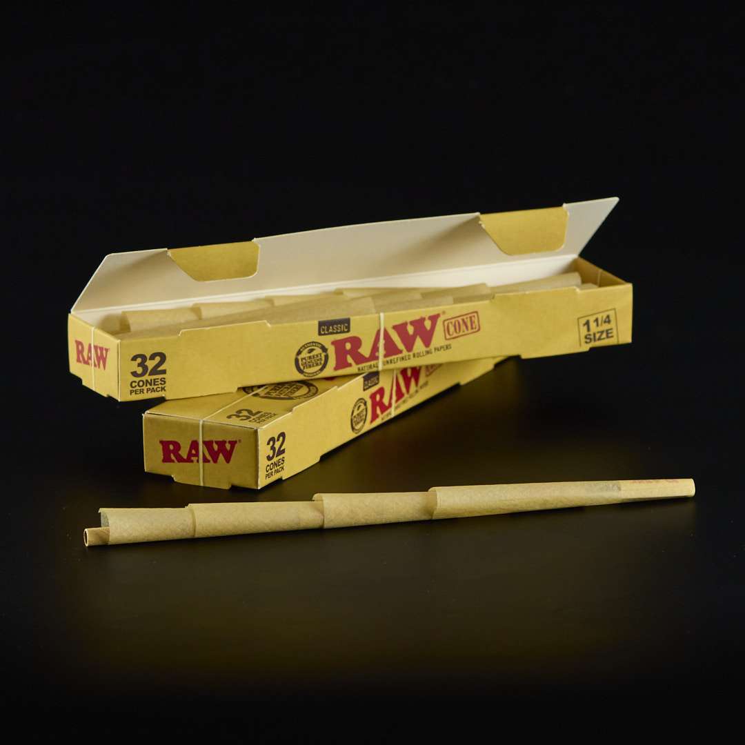 Papel Raw conos King Size Slim 32u.