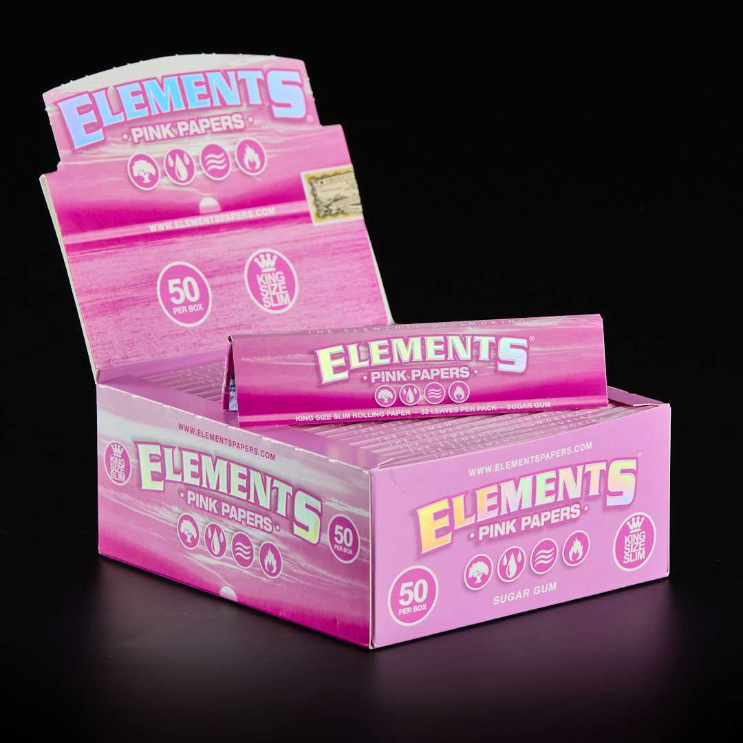 Papel Elements King Size Rosa 50u.