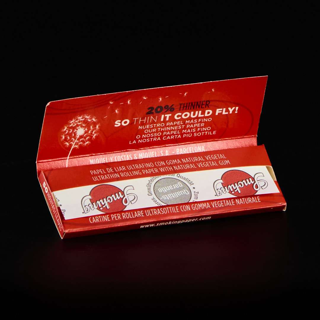 Papel Smoking 1.1/4 Rojo Thinnest
