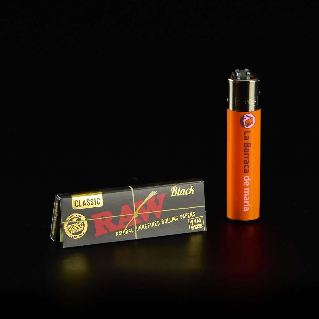 Papel Raw 1.1/4 Black