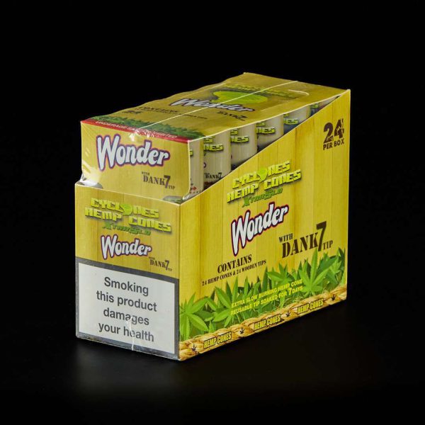 Papel de celulosa Cyclone Wonder con boquilla de madera (2u) 24u.