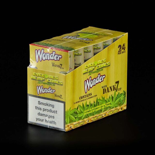 Papel de celulosa Cyclone Wonder con boquilla de madera (2u) 24u.