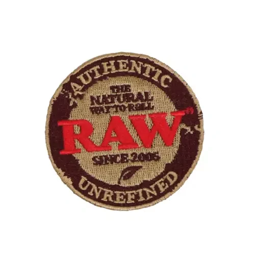 Parche Raw para ropa Logo circular