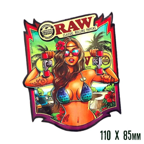 Pegatina Raw Brazil Girl