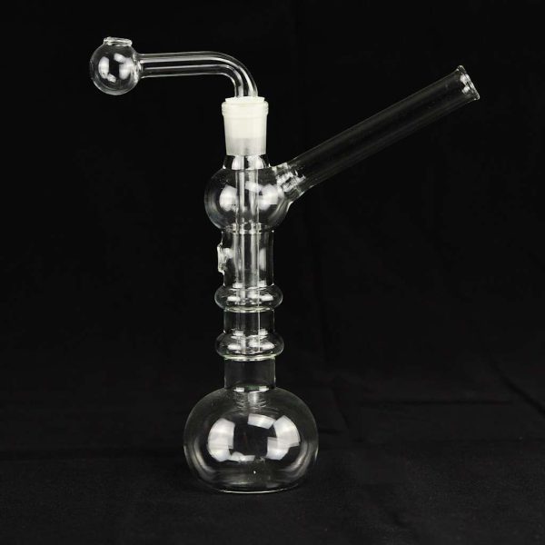 Pipa 19cm agua adaptador cristal