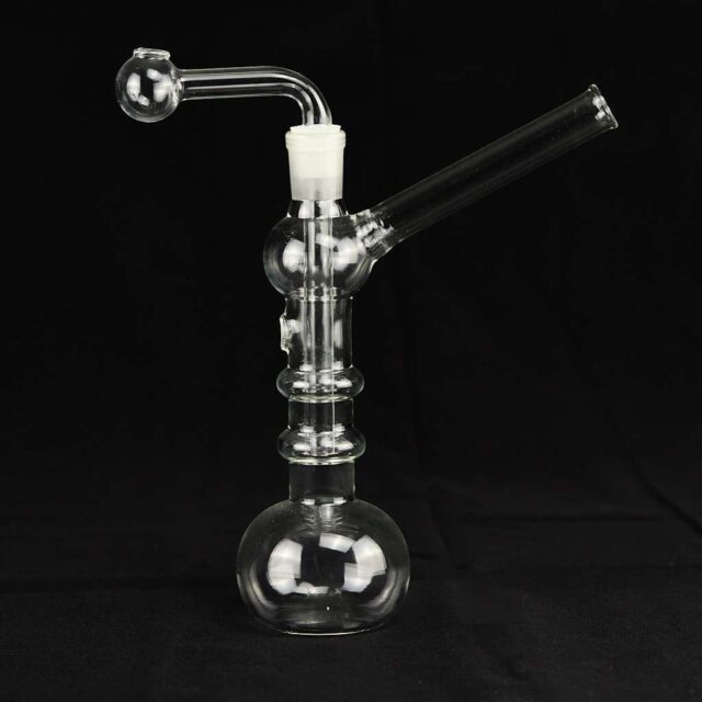 Pipa 19cm agua adaptador cristal