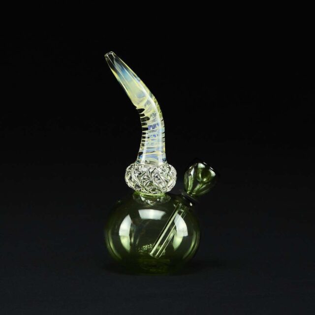 Pipa de agua 16cm Thug Life Verde con estilo americano