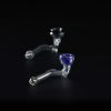 Pipa de cristal 10cm - Cazoleta con espiral