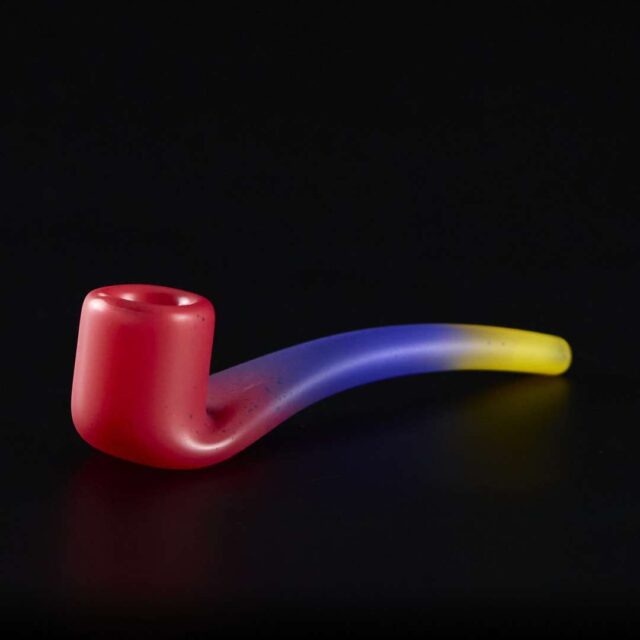 Pipa de cristal 10cm Clásica colorada