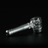Pipa de cristal y metal 10cm Martillo con cazoleta de cristal