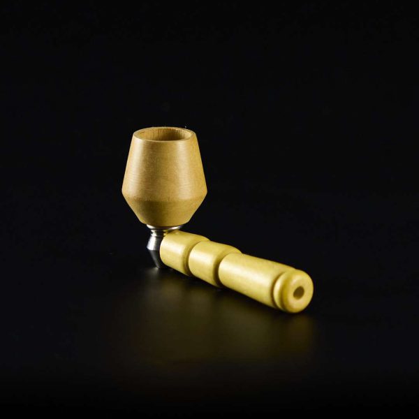 Pipa de madera clara 9cm Con cazoleta de madera