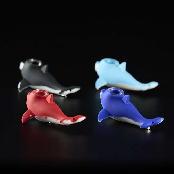 Pipa de silicona 11cm Dolphin con dabber