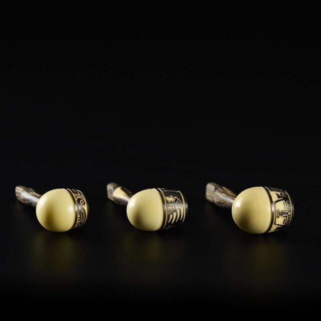Pipa de tagua 10cm Grande redonda