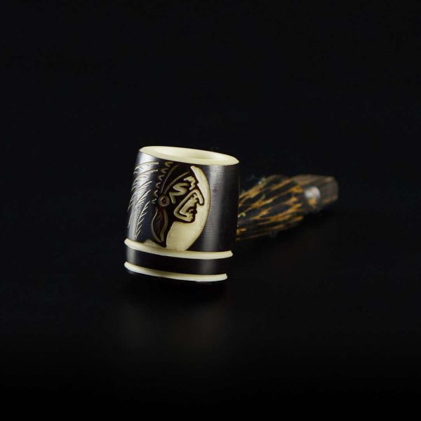 Pipa de tagua 9cm Indio