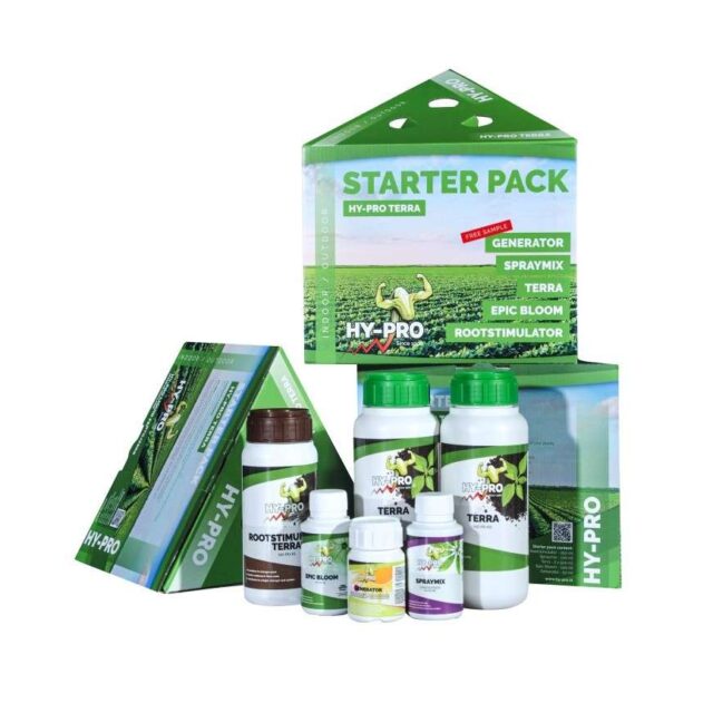 Starter Pack Tierra A+B de Hy-Pro Pack completo de Fertilizantes para Tierra