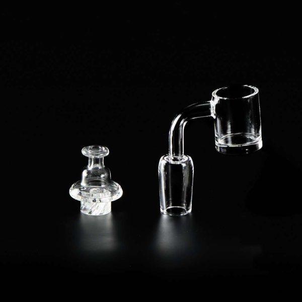 Swirl Set 19mm - Banger de Cuarzo + Chupete con Airflow