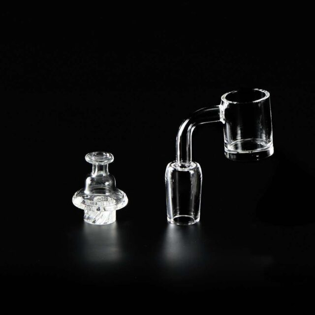 Swirl Set 19mm - Banger de Cuarzo + Chupete con Airflow