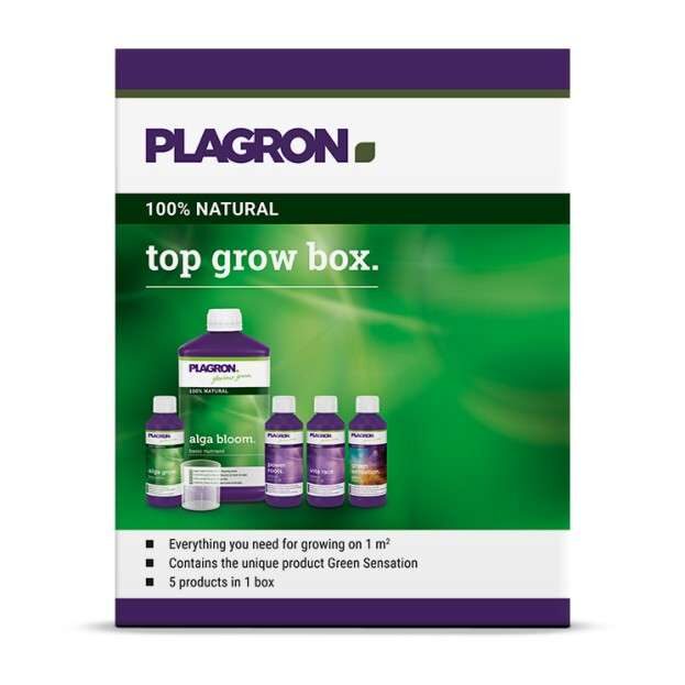 Top Grow Box 100% Bio de Plagron Pack de fertilizantes completos para armario